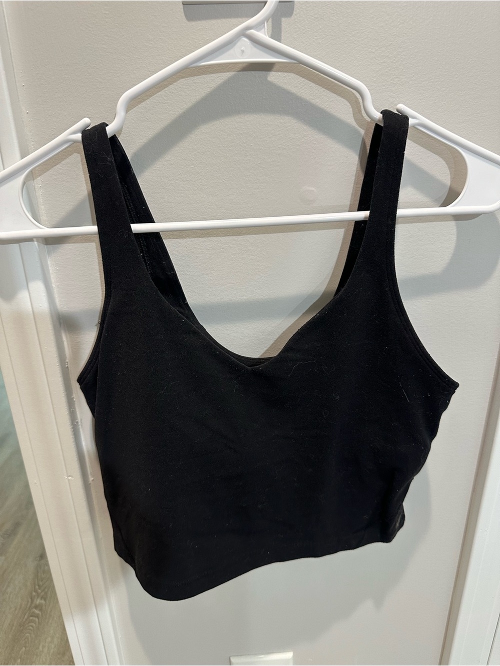 lululemon athletica Black Tank Crop Top